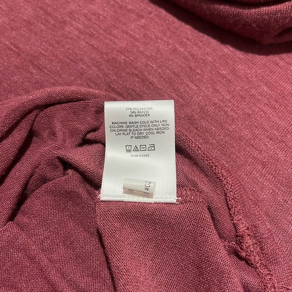 Express Maroon Long Sleeve Turtleneck Sweater | Women’s M - Picture 4 of 5